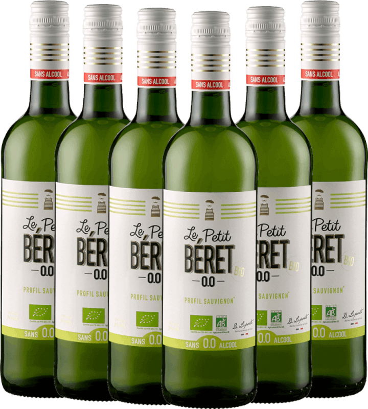 6er Vorteils-Weinpaket - Le Petit Béret Blanc Elegance Alkoholfrei - Le Petit Béret