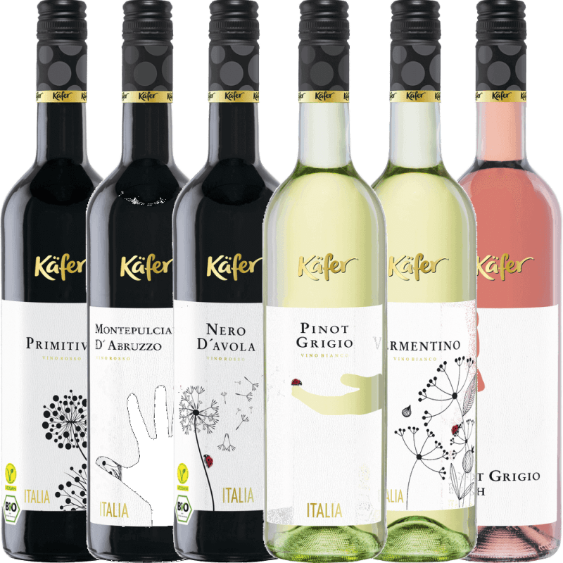 6er Winzerpaket Käfer Weine aus Italien - Käfer