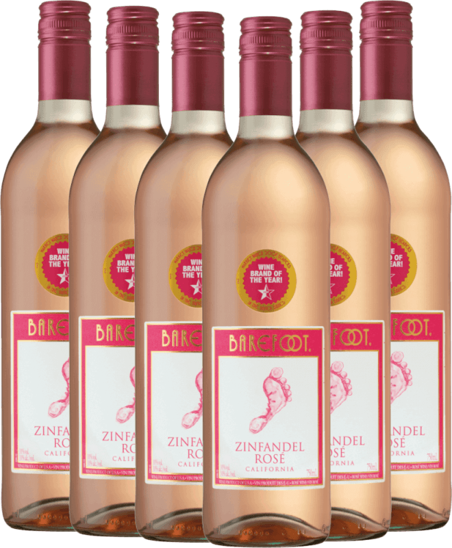 6er Vorteils-Weinpaket - White Zinfandel - Barefoot