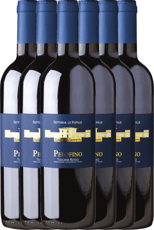 6er Vorteilspaket - Pelofino Toscana Rosso IGT - Le Pupille