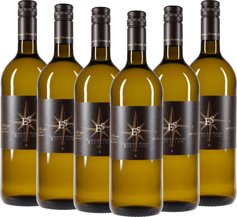 6er Vorteils-Weinpaket Riesling trocken 1,0 l - Ellermann-Spiegel