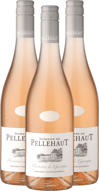 3er Vorteils-Weinpaket - Harmonie de Gascogne Rosé - Domaine de Pellehaut