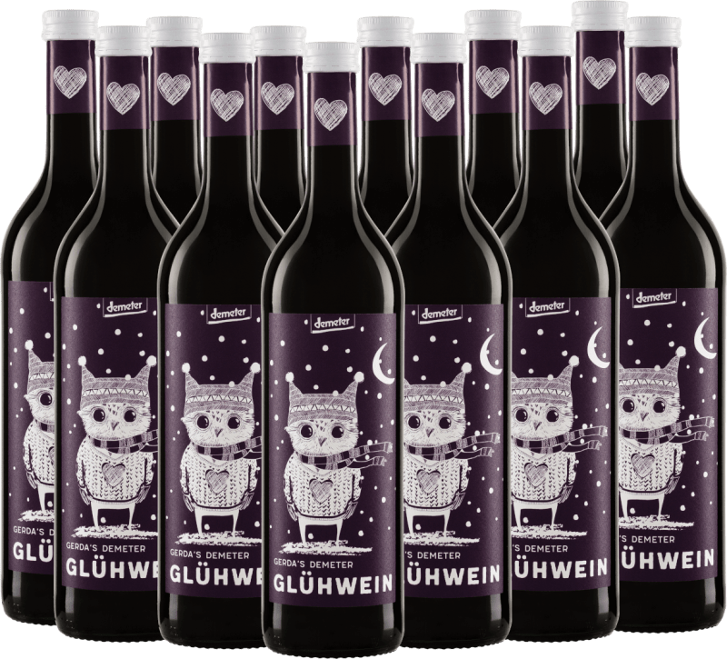 12x Vorteils-Weinpaket Gerda's Demeter Glühwein Rot - Peter Riegel Weinimport