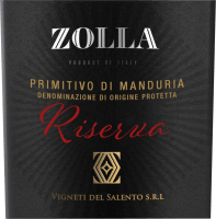 プレビュー: Zolla Riserva Primitivo di Manduria DOP - Farnese Vini