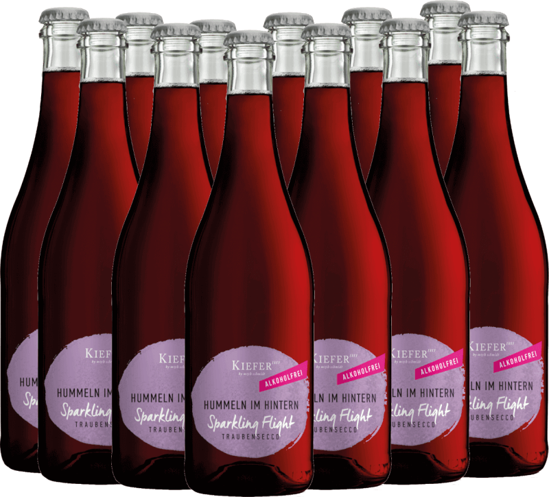 12x Vorteils-Weinpaket Hummeln im Hintern Sparkling Flight alkoholfrei - Weingut Kiefer