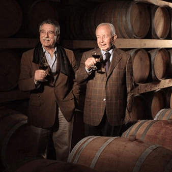 カンティーナ・ディ・サンターディのセラーにて