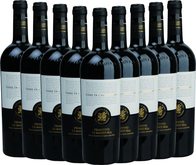 9x Vorteils-Weinpaket Primitivo di Manduria DOC - Terre di Campo Sasso