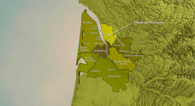 シャトー・ペレーヌの地図 シャトー・ペレーヌの地図