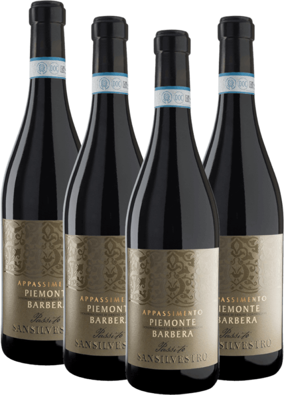 San Silvestro Appassimento Passito Piemonte Barbera DOC - Sartirano 4er Vorteilspaket
