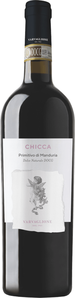 プレビュー: CHICCA Primitivo Di Manduria Dolce Naturale DOCG - Varvaglione - 6x Vorteilspaket