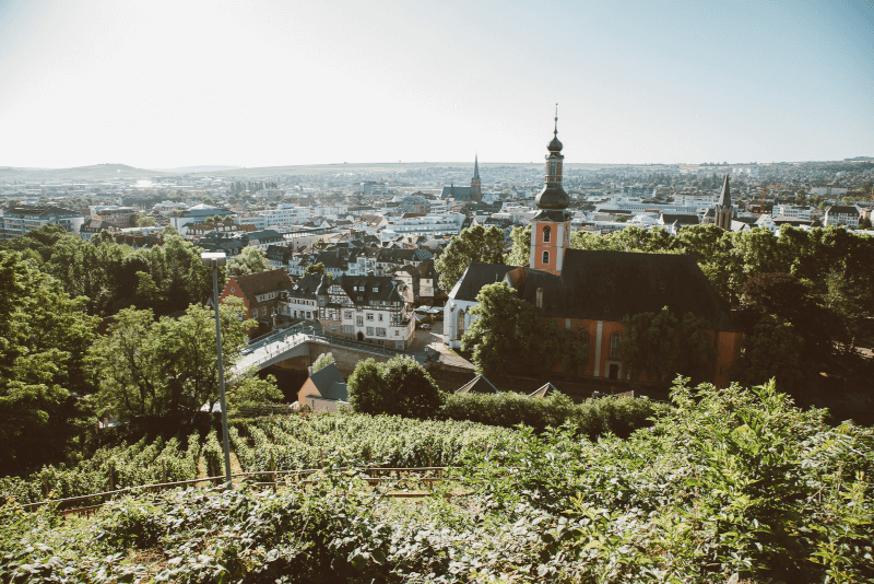ワインの町バート・クロイツナッハの眺め ワインの町バート・クロイツナッハの眺め