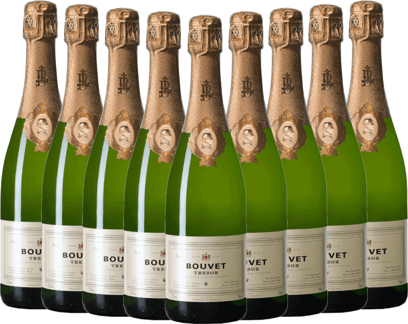 9x Vorteils-Weinpaket Bouvet Trésor Blanc Brut Saumur AOC - Bouvet Ladubay