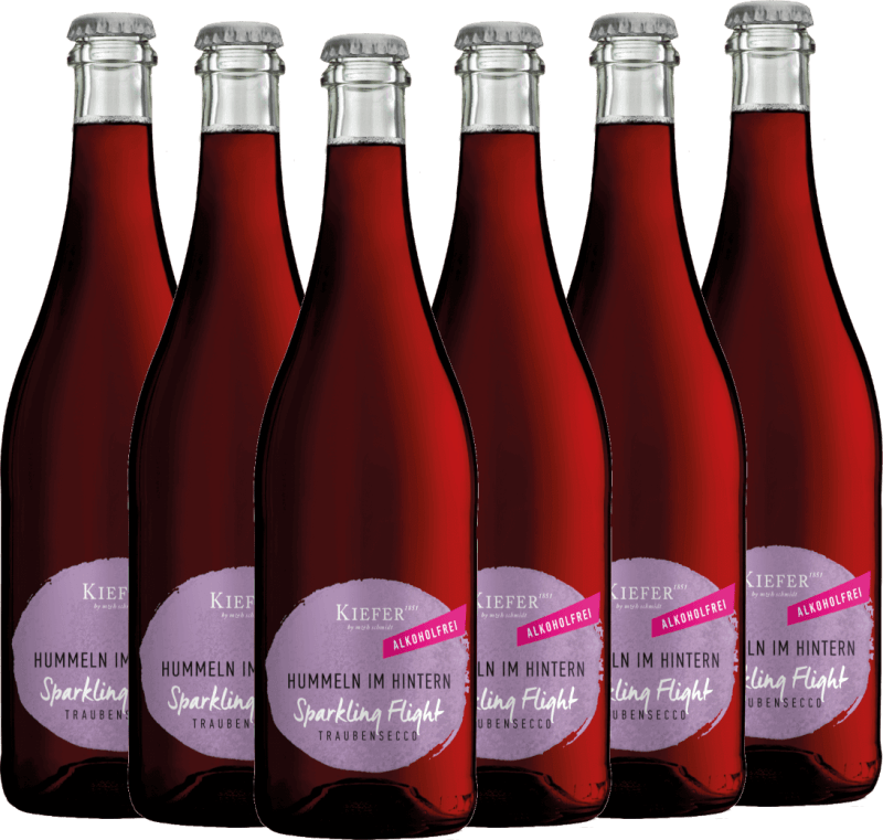 6x Vorteils-Weinpaket Hummeln im Hintern Sparkling Flight alkoholfrei - Weingut Kiefer