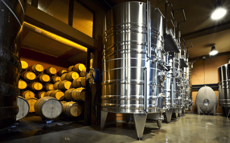 ドメーヌ・ゲイダのワインセラー