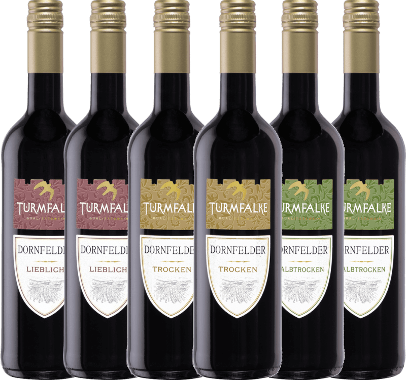 6er Winzer-Kennerlernpaket - Dornfelder von Turmfalke