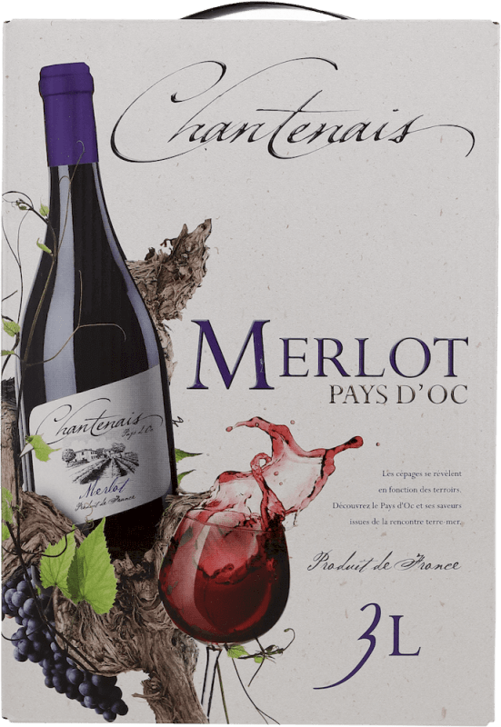 Chantenais Merlot 3,0l Bag-in-Box- Les Grands Chais de France