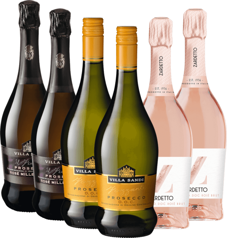 プロセッコでスパークリングを楽しむ - 6倍テイスティングパッケージ