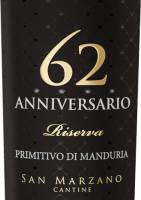 プレビュー: 12x Vorteils-Weinpaket Anniversario 62 Primitivo di Manduria DOC - Cantine San Marzano