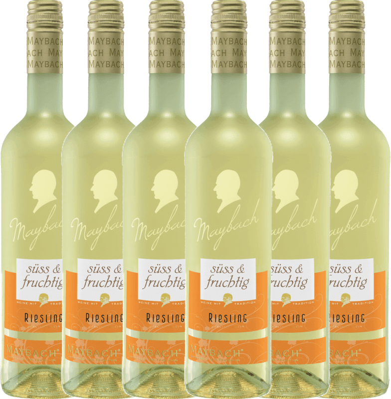 6er Vorteils-Weinpaket - Riesling süss und fruchtig - Maybach