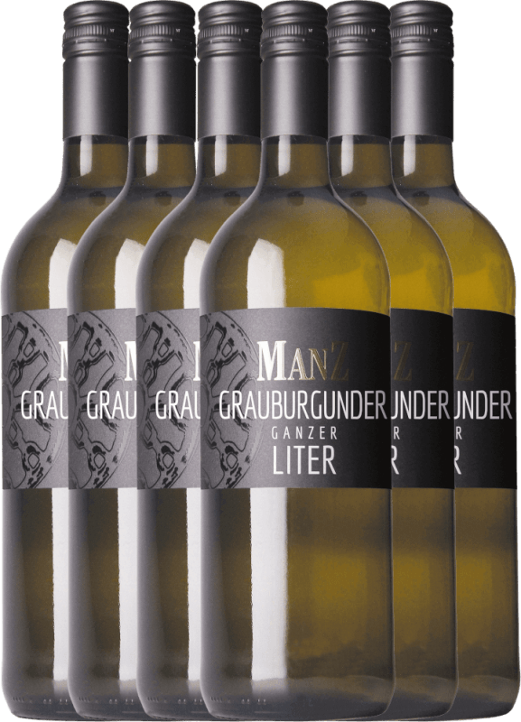 6er Vorteilspaket - Grauburgunder Liter trocken - Weingut Manz