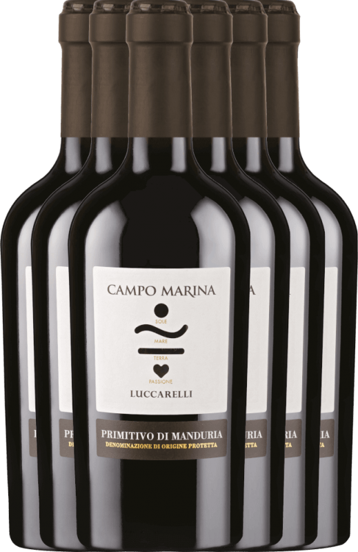 6er Vorteilspaket - Campo Marina Primitivo di Manduria DOP - Luccarelli
