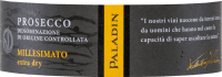 プレビュー: Prosecco Millesimato Spumante Extra Dry DOC - Paladin
