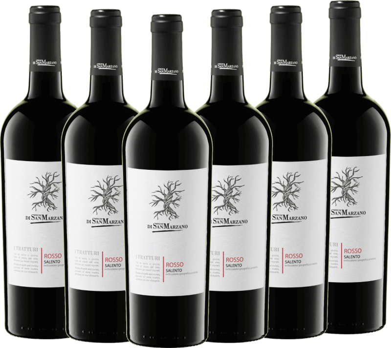 6x Vorteils-Weinpaket I Tratturi Rosso - Cantine San Marzano
