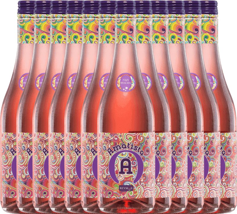 12er Vorteils-Weinpaket - Amatista Moscato Rosado Frizzante - Anecoop